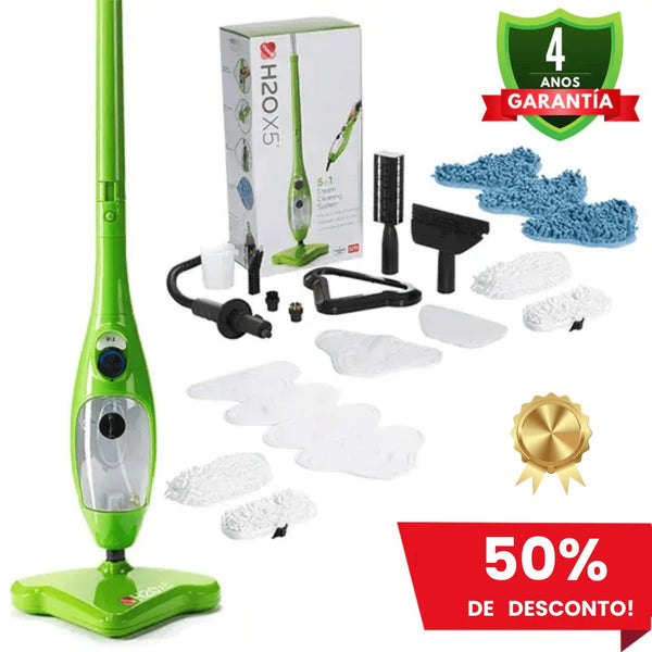 SteamMaster® X5: Limpeza a Vapor 5 em 1, Rápida e Sem Esforço