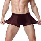 (8 Cuecas Pelo Preço de 4) Cueca Box com Tecido Respirável + Carteira Slim + Relógio All Black