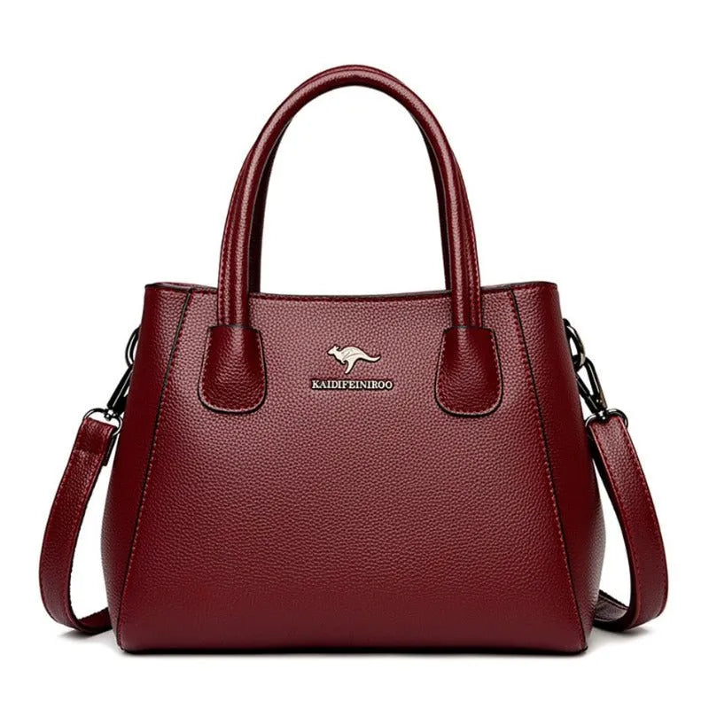 Bolsa Feminina de Couro Legítimo Transversal - Quality
