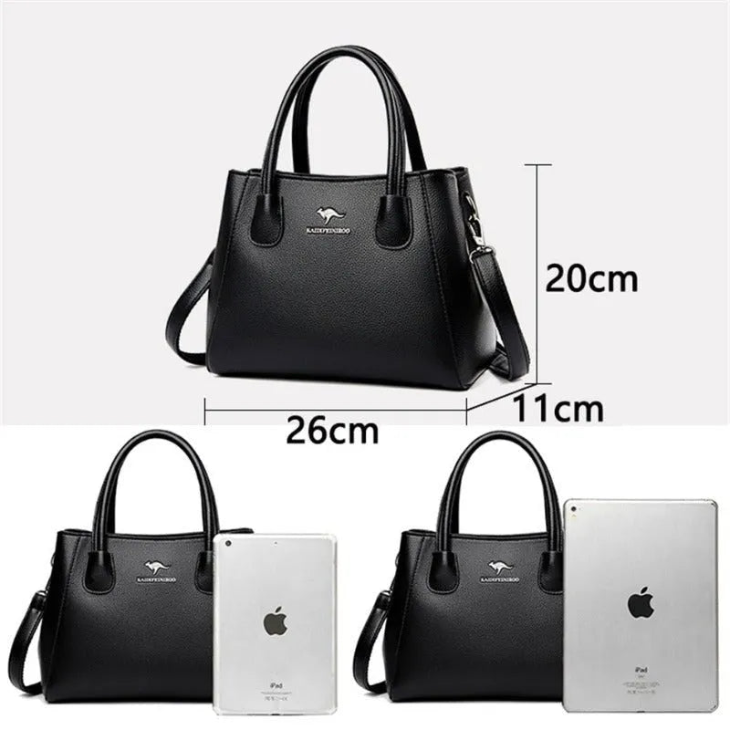Bolsa Feminina de Couro Legítimo Transversal - Quality