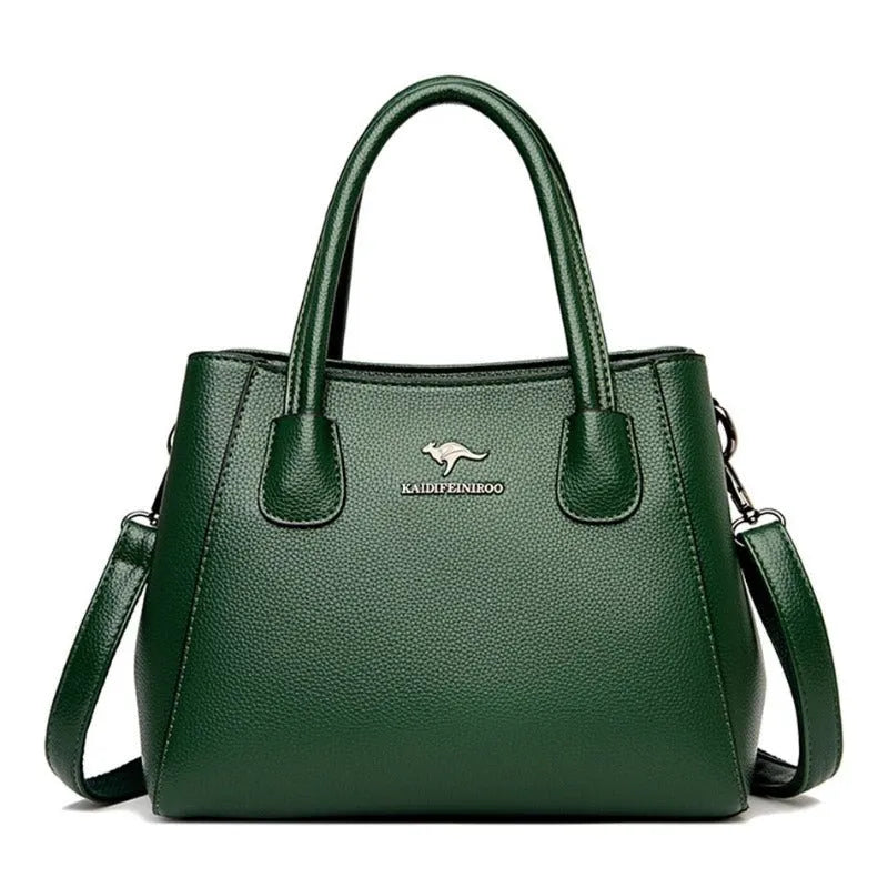Bolsa Feminina de Couro Legítimo Transversal - Quality