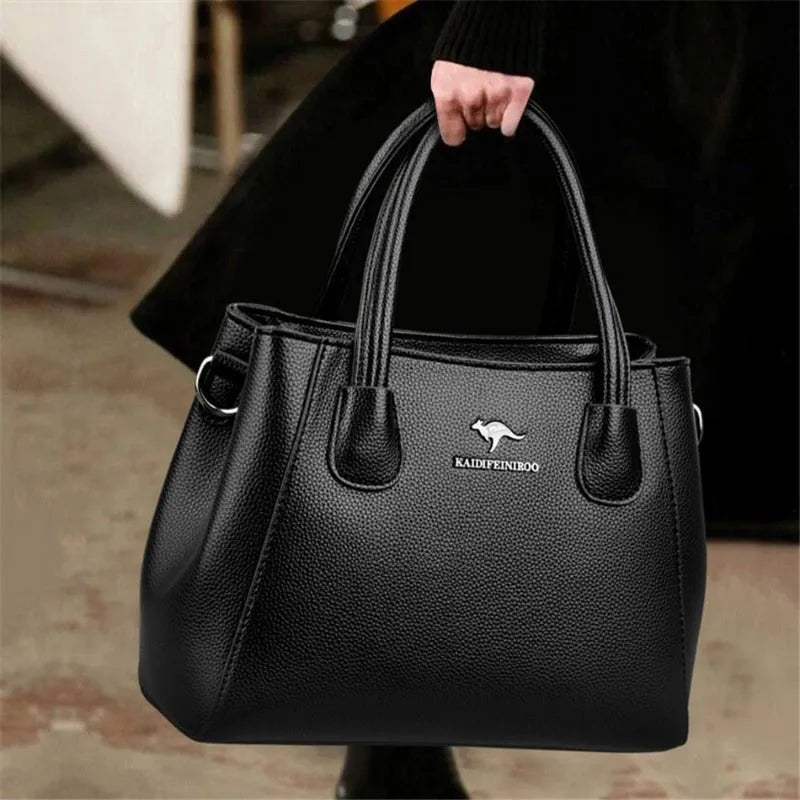 Bolsa Feminina de Couro Legítimo Transversal - Quality