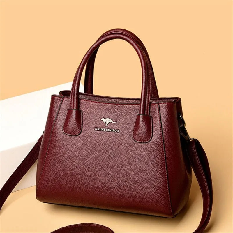 Bolsa Feminina de Couro Legítimo Transversal - Quality