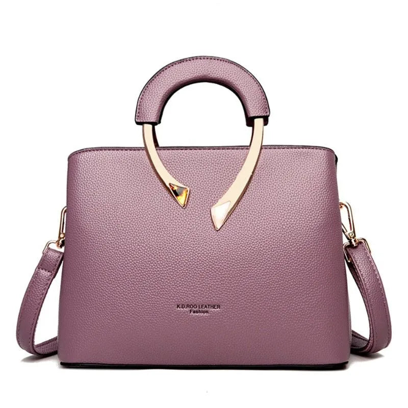 Bolsa Feminina de Couro Legítimo Transversal - Uiva