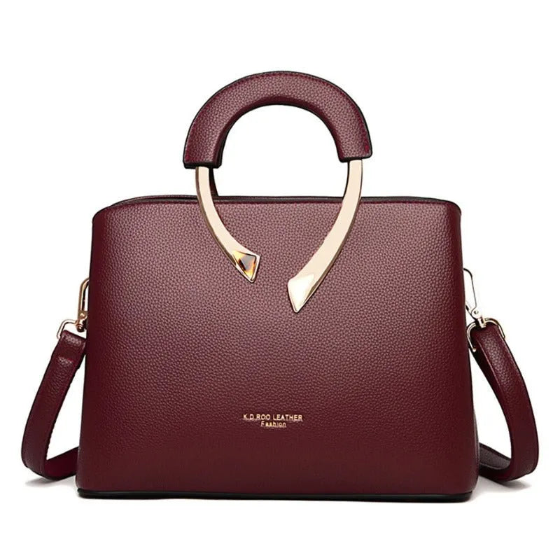 Bolsa Feminina de Couro Legítimo Transversal - Uiva
