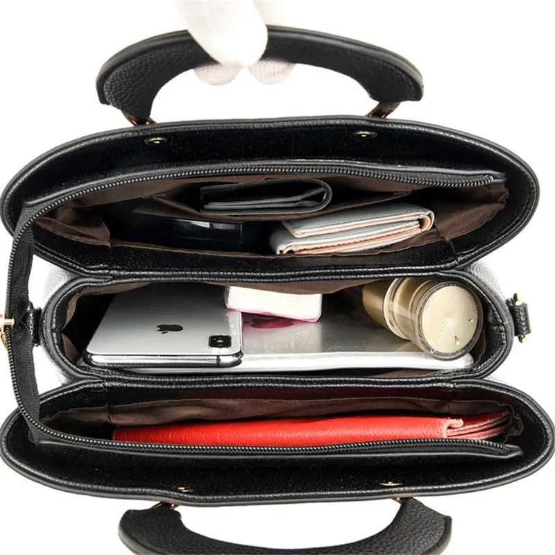 Bolsa Feminina de Couro Legítimo Transversal - Uiva
