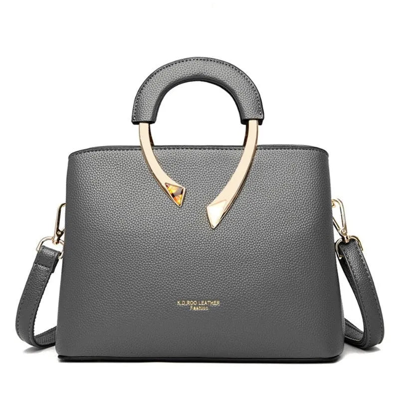 Bolsa Feminina de Couro Legítimo Transversal - Uiva