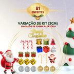 Árvore Natal Pinheiro Premium 200 Galhos Enfeitada Decorada + Kit Completo Enfeites