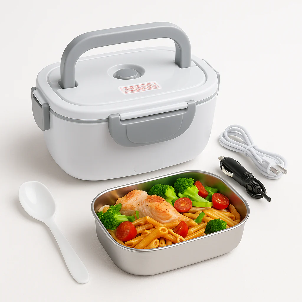 (PAGUE 1 LEVE 2) Marmita Elétrica Portátil 2 em 1 – Aqueça sua comida onde estiver