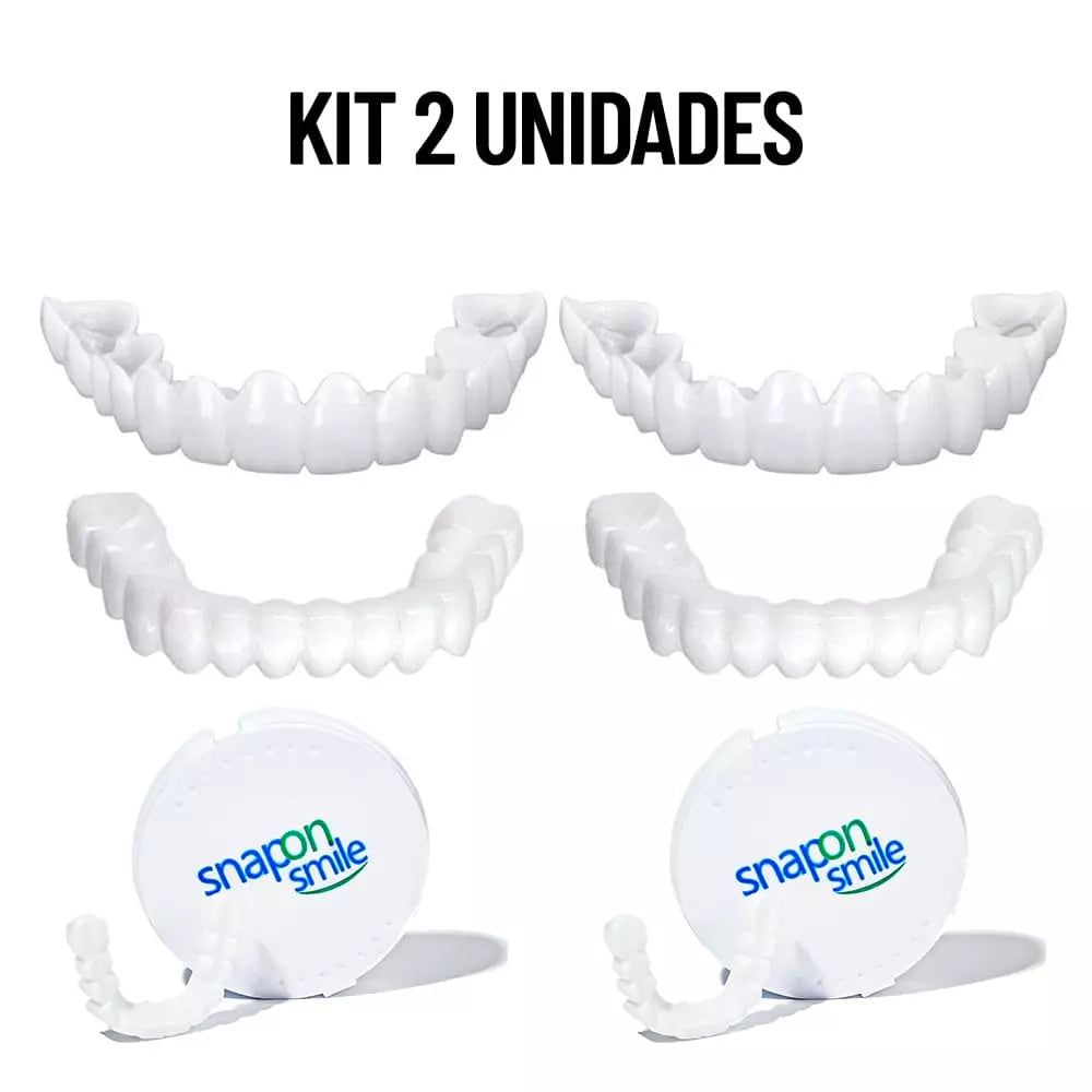(Compre 1 Leve 2) Lente Dental Ajustável - Inferior e Superior | BRINDE CAPINHA PROTETORA + FRETE GRÁTIS!